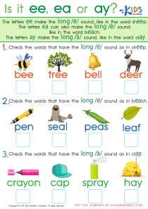 1st Grade Free Phonics Worksheets